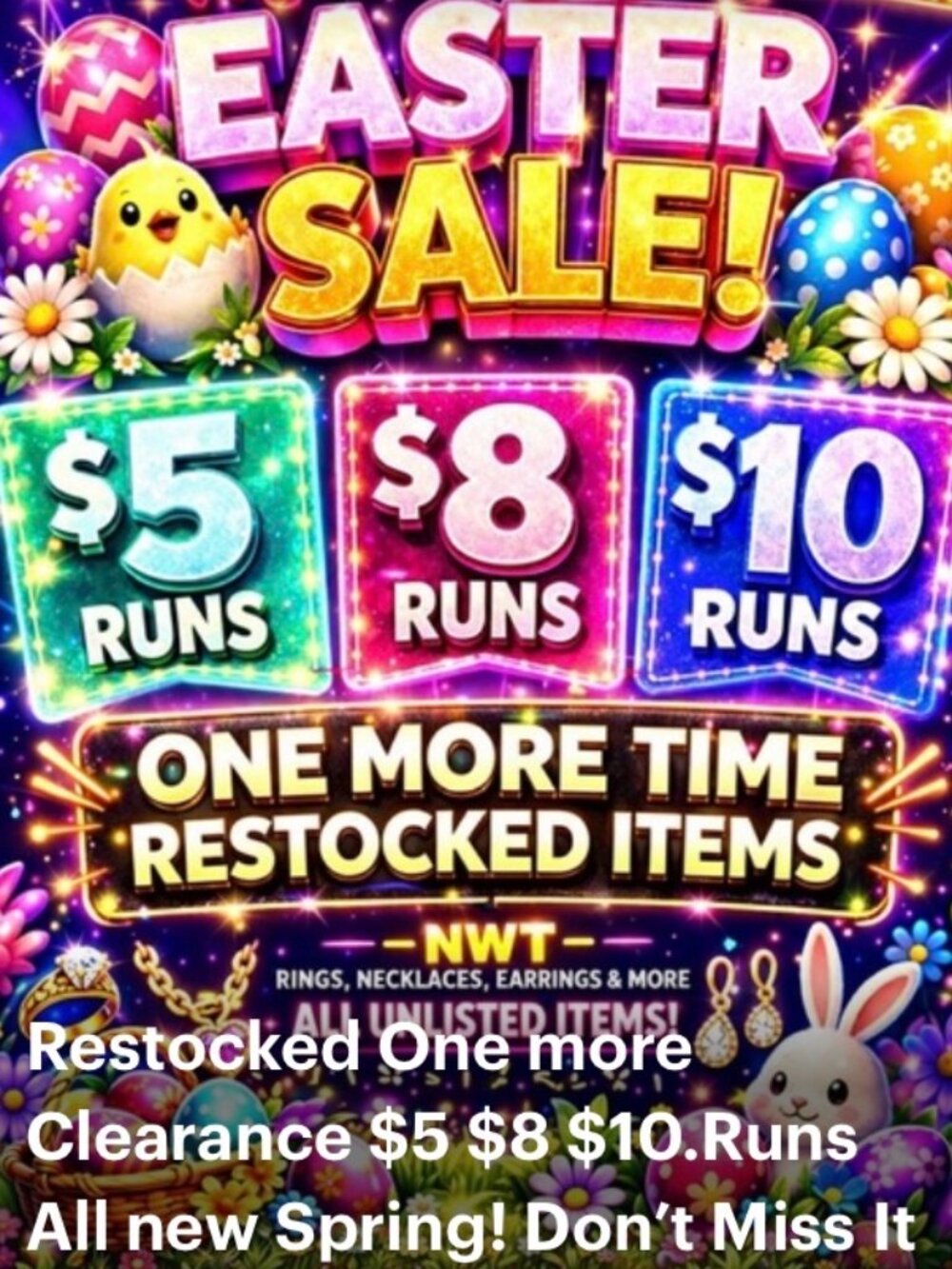 😍😍😍RESTOCKED This Thursday 4 30pm Huge Blow Out Sale!!!!